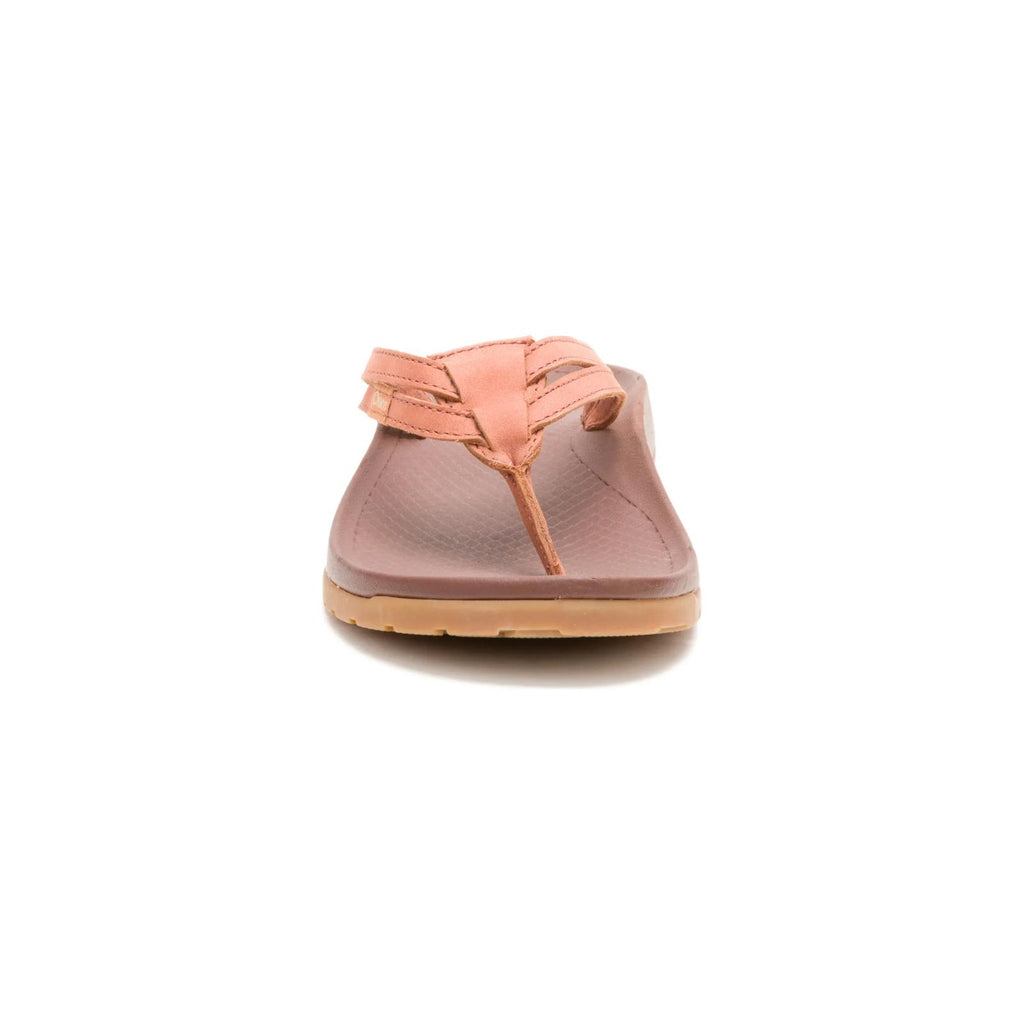 Women's Lowdown Leather Flip Flop - Burnt Chestnut