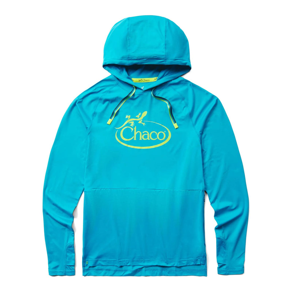 Men's Sun Cover Hoodie - Blue Danube