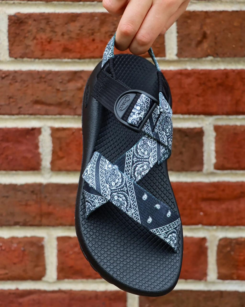Women's Mega Z/1 Wide-Strap Classic Sandal - Limited Edition - Black Bandana
