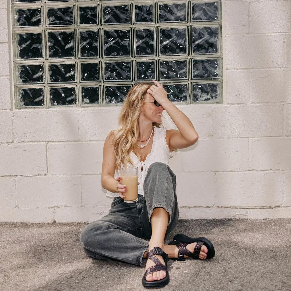 Women's Mega Z/1 Wide-Strap Classic Sandal - Limited Edition - Brown Leopard