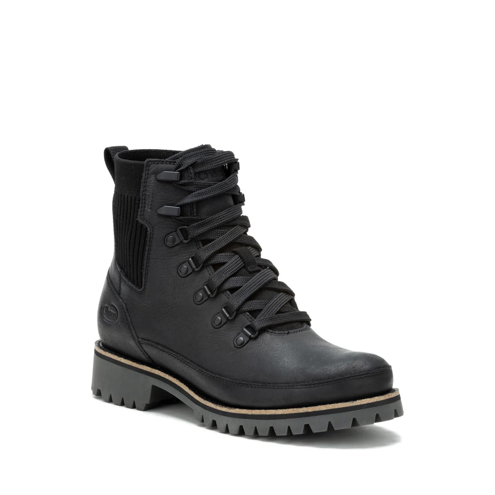 Women's Fields Lace Waterproof Boot - Black