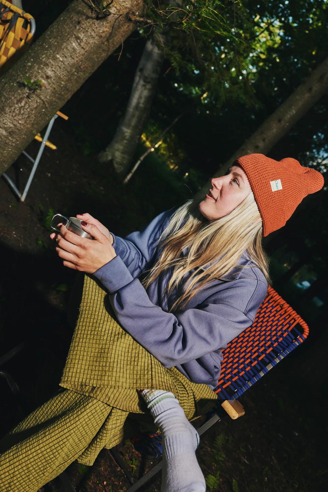 Waffle Beanie - Rust