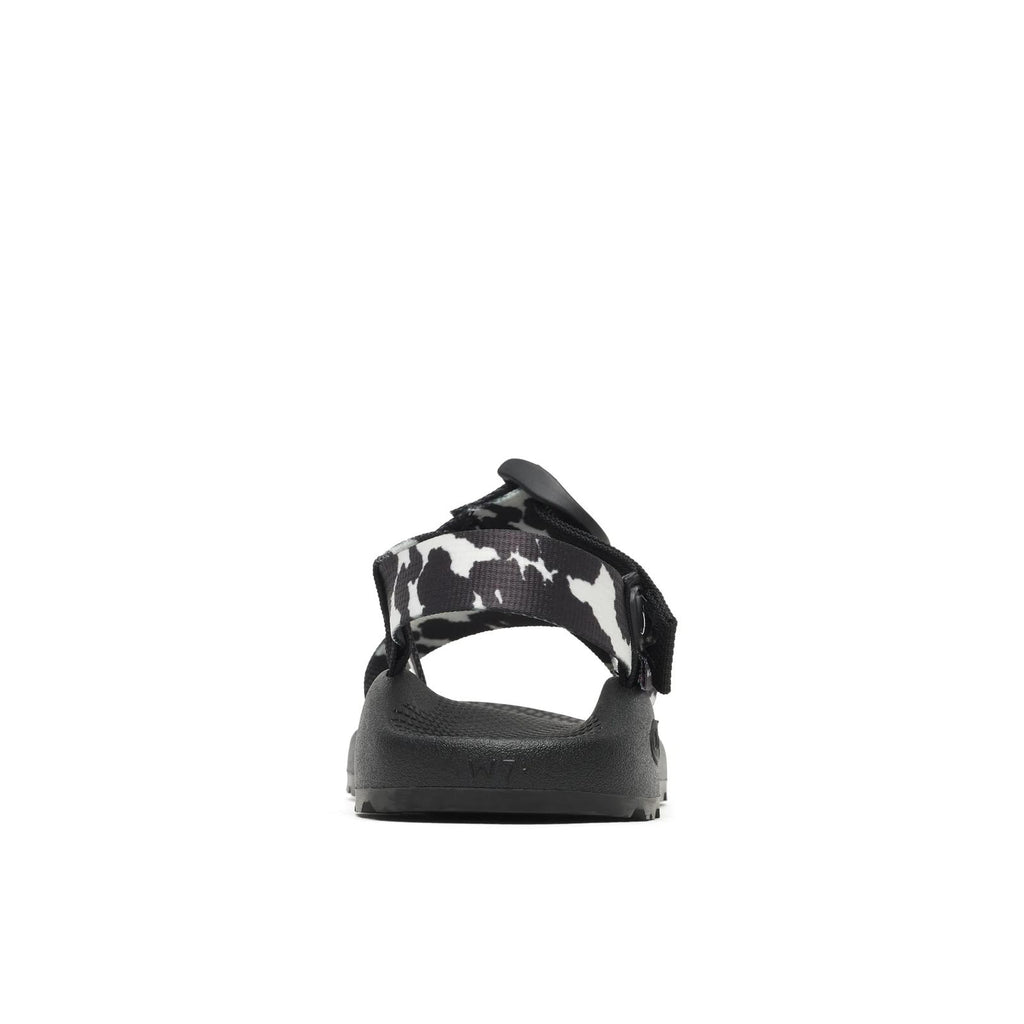 Women's Mega Z/1 Wide-Strap Classic Sandal - Limited Edition - Black + White Cow