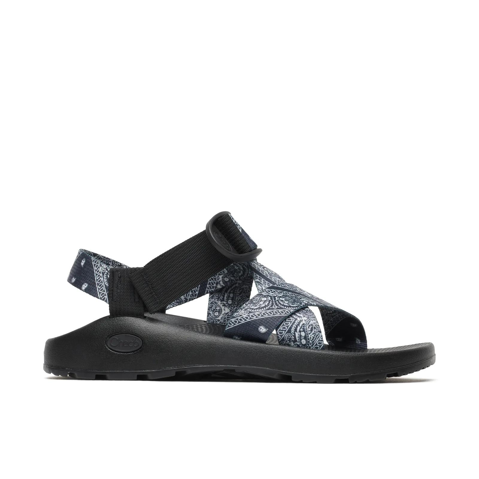 Men's Mega Z/1 Wide-Strap Classic Sandal - Black Bandana