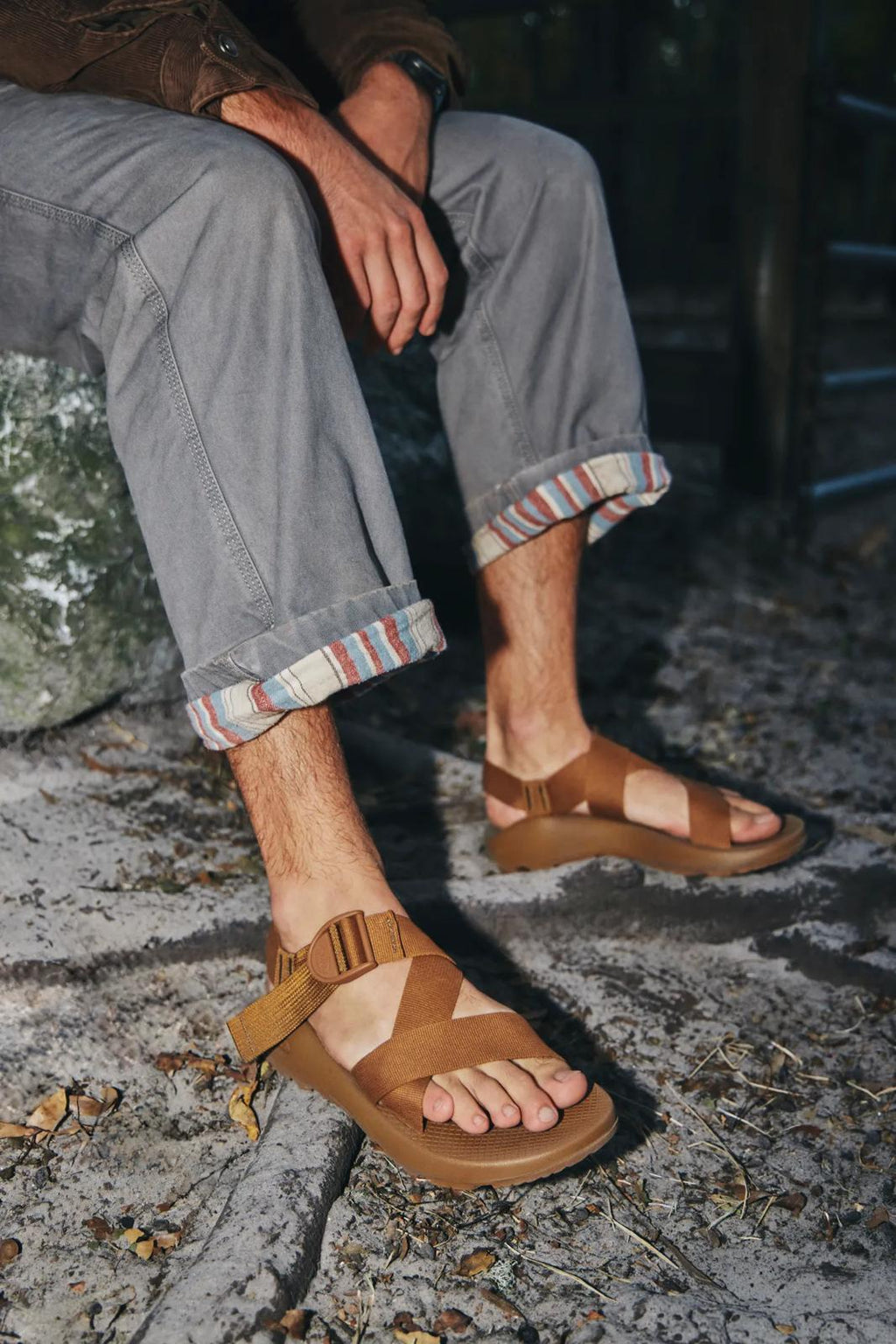 Men's Mega Z/1 Wide-Strap Classic Sandal - Monochrome Cabin
