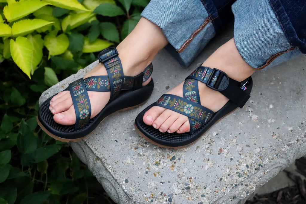 Women's Mega Z/1 Wide-Strap Classic Sandal - Limited Edition - Folk Flower Navy