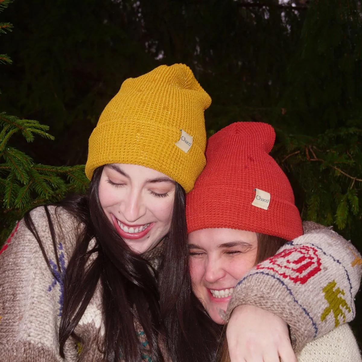 Waffle Beanie - Rust