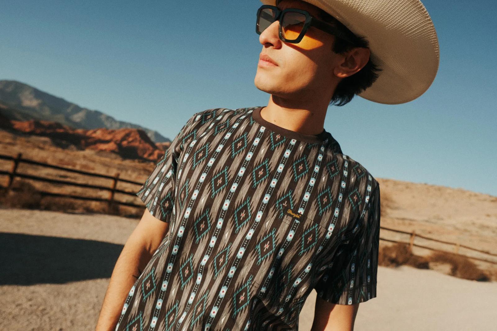 Chaco x Wrangler Pocket Tee - Black Checotah