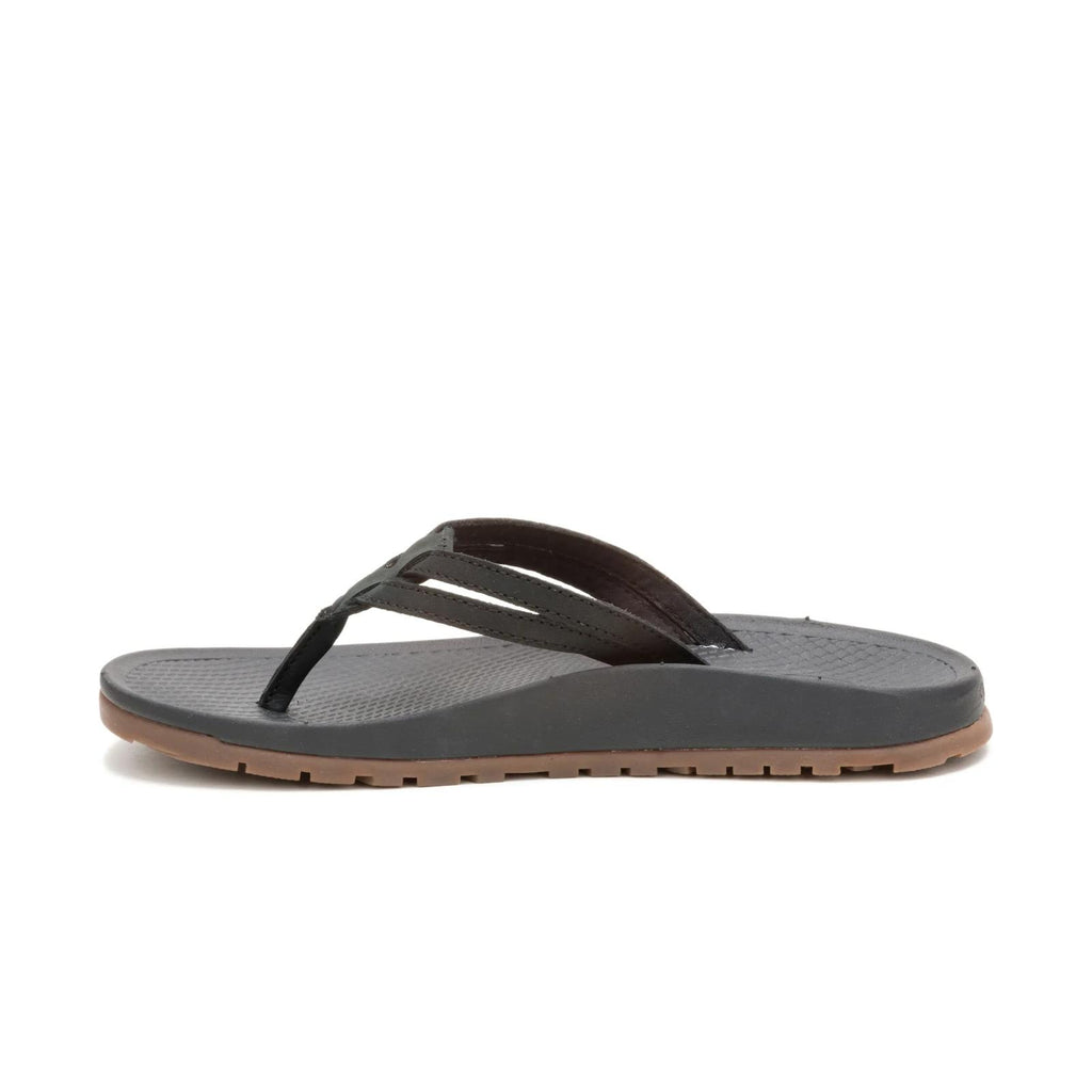 Women's Lowdown Leather Flip Flop - Black