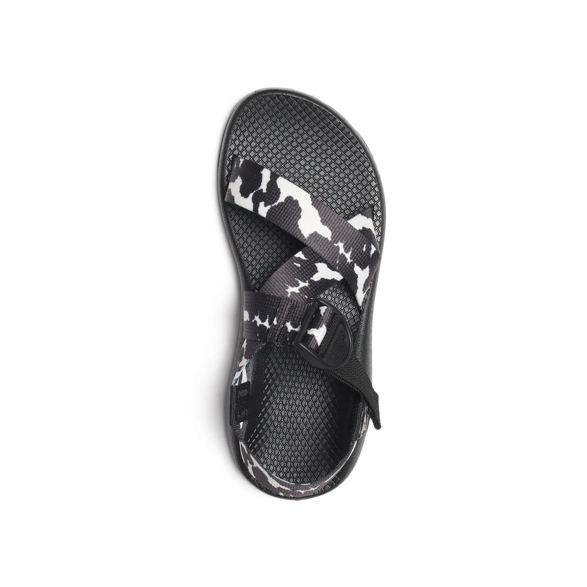 Women's Mega Z/1 Wide-Strap Classic Sandal - Limited Edition - Black + White Cow