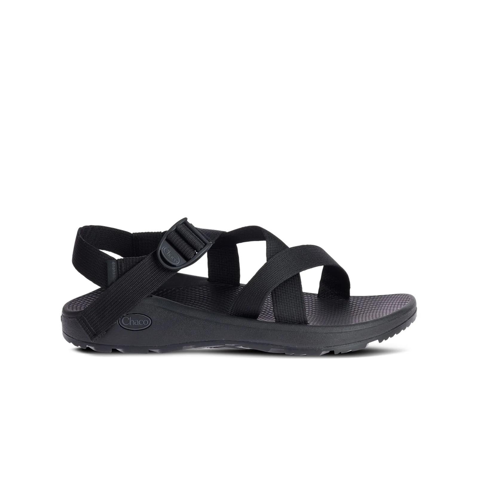 Men's Z/Cloud Adjustable Strap Cushioned Sandal - Solid Black