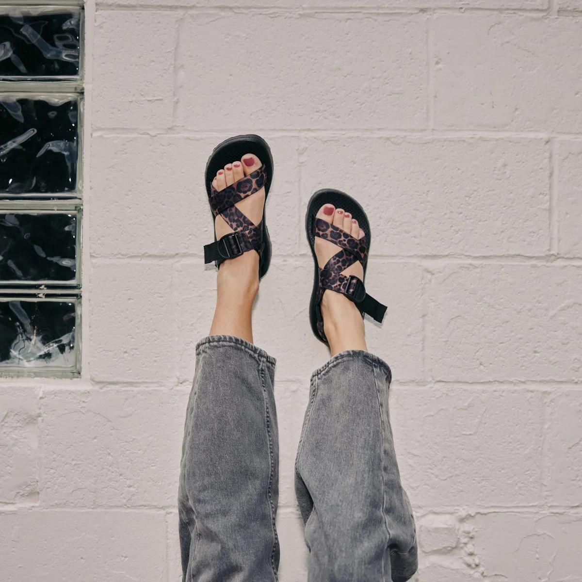 Women's Mega Z/1 Wide-Strap Classic Sandal - Limited Edition - Brown Leopard