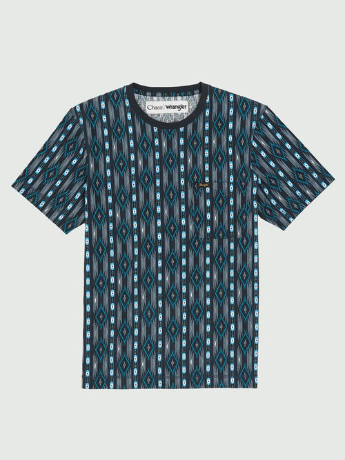 Chaco x Wrangler Pocket Tee - Black Checotah