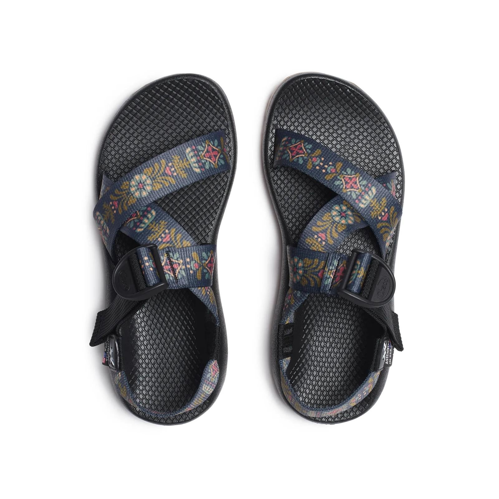 Women's Mega Z/1 Wide-Strap Classic Sandal - Limited Edition - Folk Flower Navy