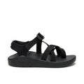 Women's CushZ Toe-Loop Extra Cushioned Sandal - Black