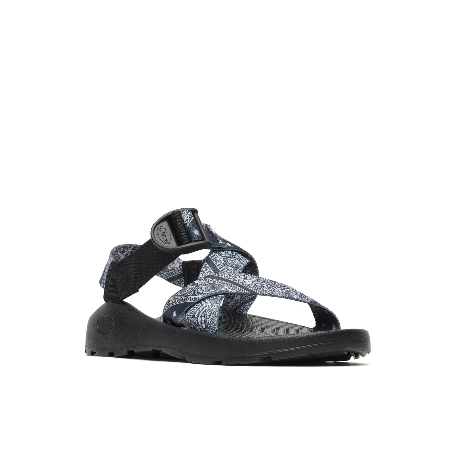 Men's Mega Z/1 Wide-Strap Classic Sandal - Black Bandana